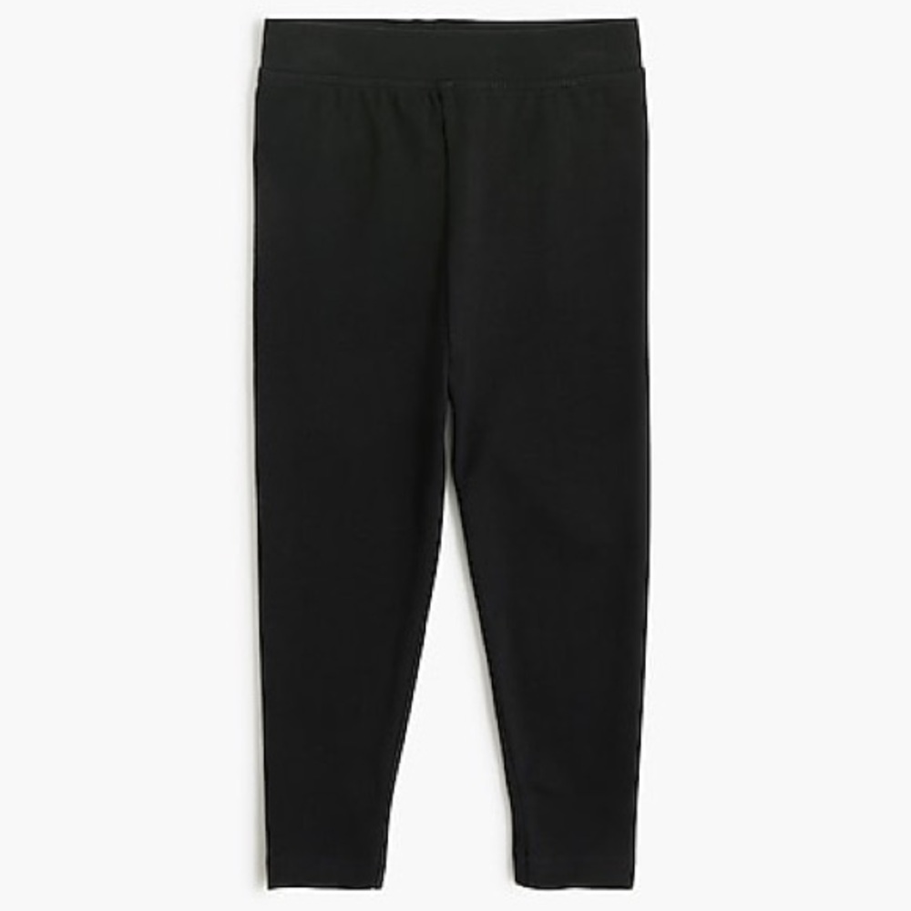 EUC J. Crew Girls' solid leggings black l customer return l Sz 3T l Sold Out